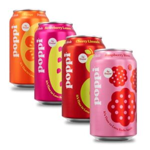 POPPI Sparkling Prebiotic Soda, Beverages w/Apple Cider Vinegar, Seltz…