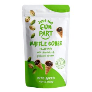 Just The Fun Part, Bite-Size Crispy Mini Waffle Cones with Premium Bel…