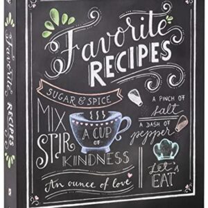 Deluxe Recipe Binder – Favorite Recipes (Chalkboard) – Write In Your O…