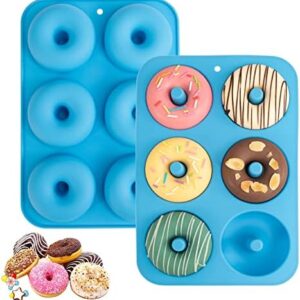 Silicone Donut Mold for 6 Doughnuts, Set of 2. Food Grade LFGB Silicon…