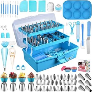 Cake Decorating Tools Supplies Kit: 236pcs Baking Accessories with Sto…