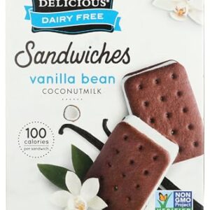 So Delicious Dairy Free Coconut Milk Frozen Dessert Sandwich, Vanilla …