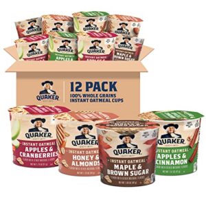 Quaker Instant Oatmeal Express Cups, 4 Flavor Variety Pack, 1.76 Ounce…