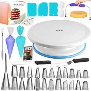 RFAQK 64 PCs Cake Decorating Kit for Beginners Includes Video Course, …